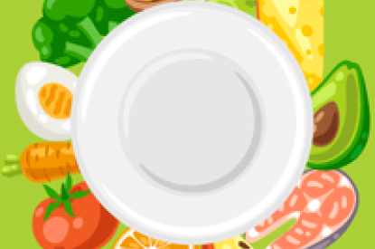 image of a plate and food